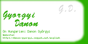 gyorgyi danon business card